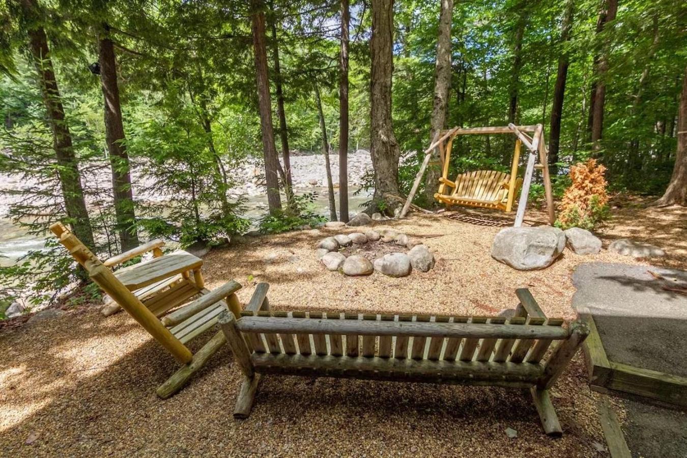 Loon Pool Hot Tub Firepit Sleeps 8 Kids Villa Lincoln Exterior photo